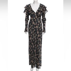 Doen Floral print long dress